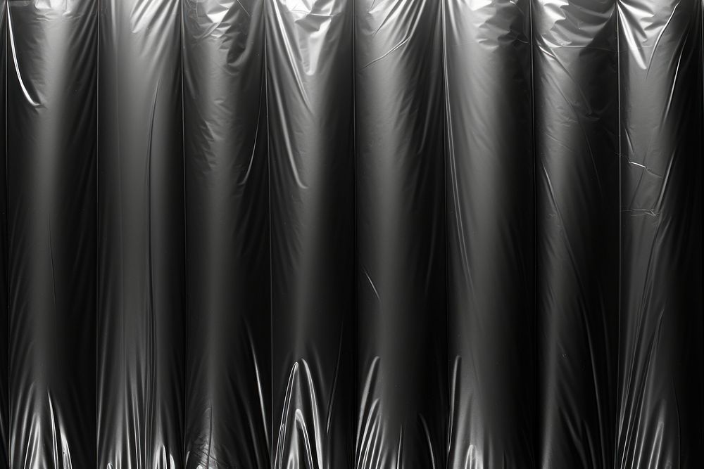 Vertical patterns inflatable plastic wrap backgrounds curtain black.