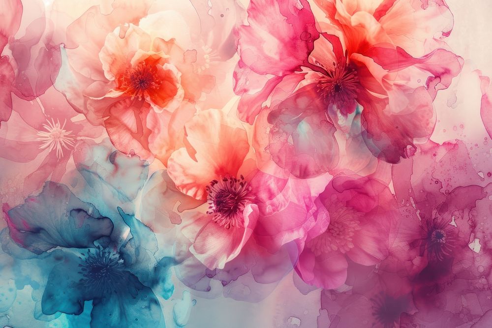 Watercolor flower abstract background backgrounds nature petal.