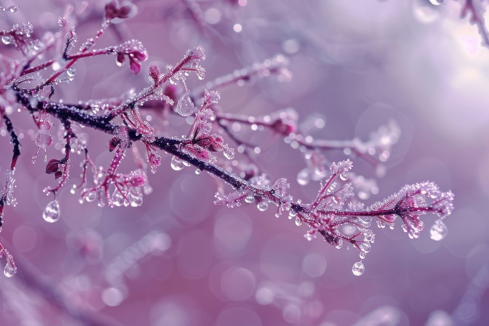 Winter dew abstract background backgrounds outdoors blossom.