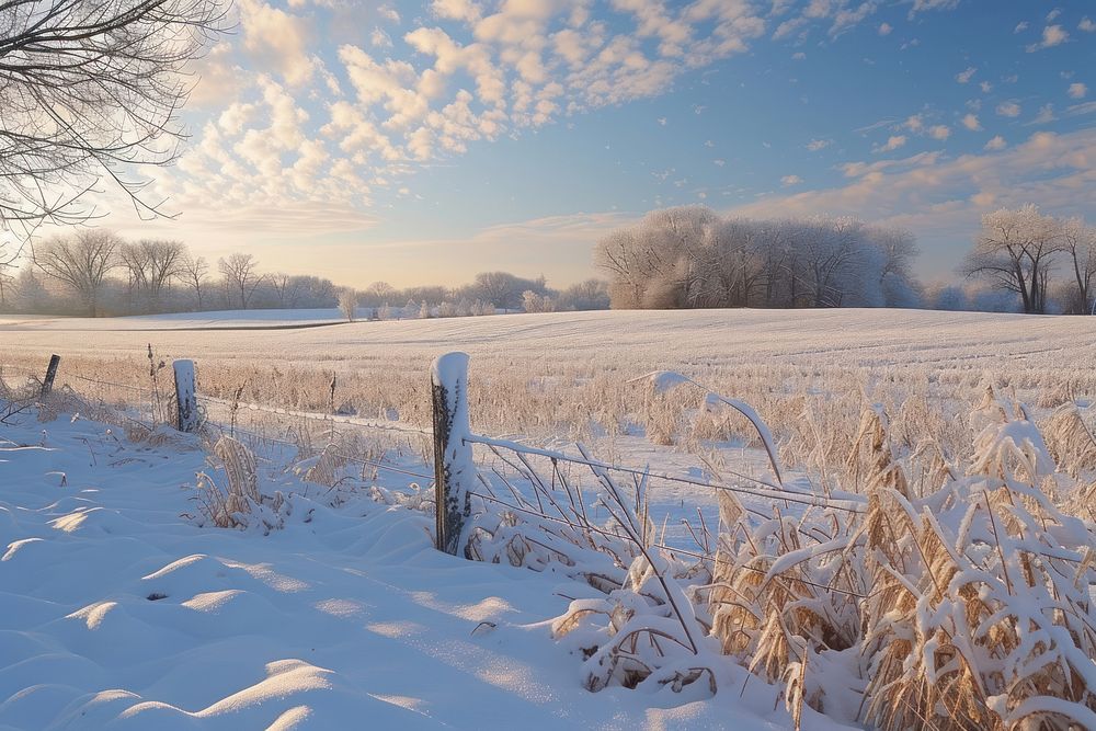 Winter field background landscape outdoors nature.
