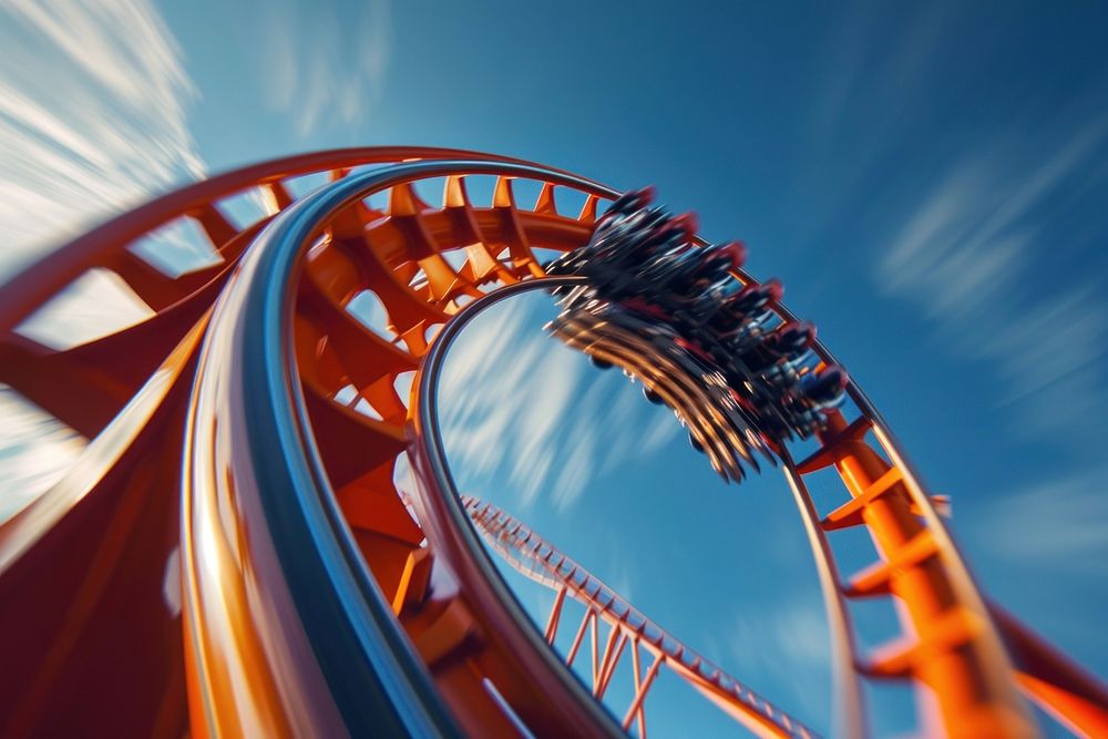 Coaster fun roller coaster architecture. | Premium Photo - rawpixel