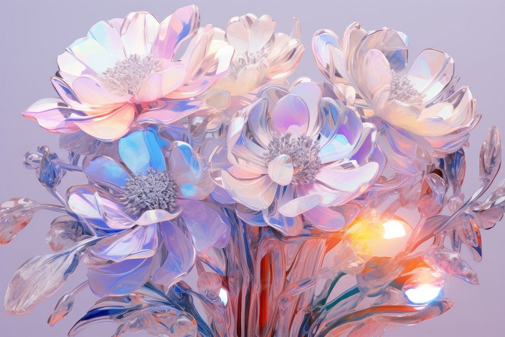 Bouquet crystal pattern flower.