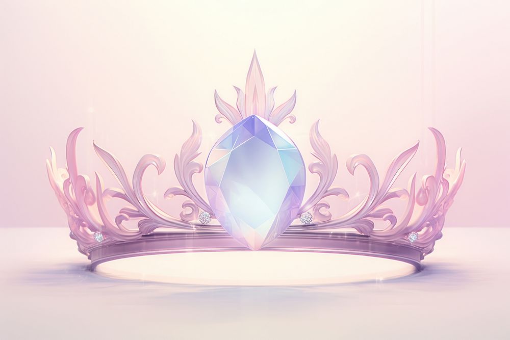 Crown jewelry tiara illuminated.