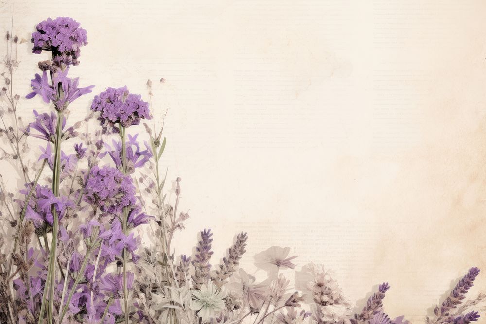 Lavender flowers border herbs backgrounds blossom.