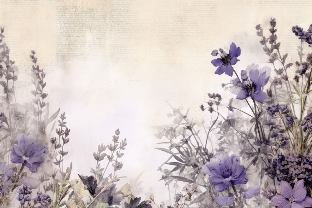 Lavender flowers border backgrounds outdoors blossom.