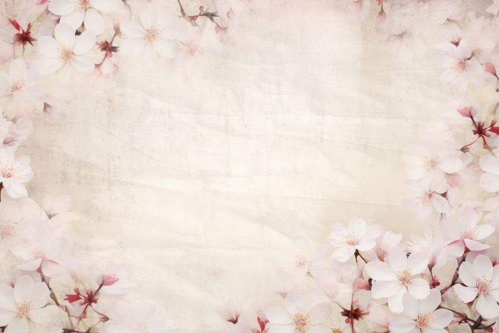 Cherry blossom flowers border backgrounds plant petal.