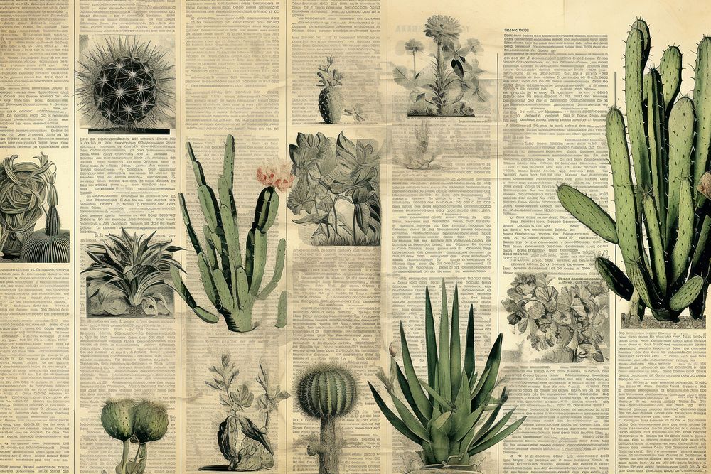 Cactus border backgrounds plant paper.