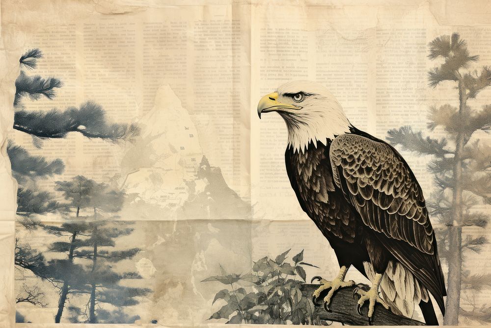 Eagle border animal paper bird.