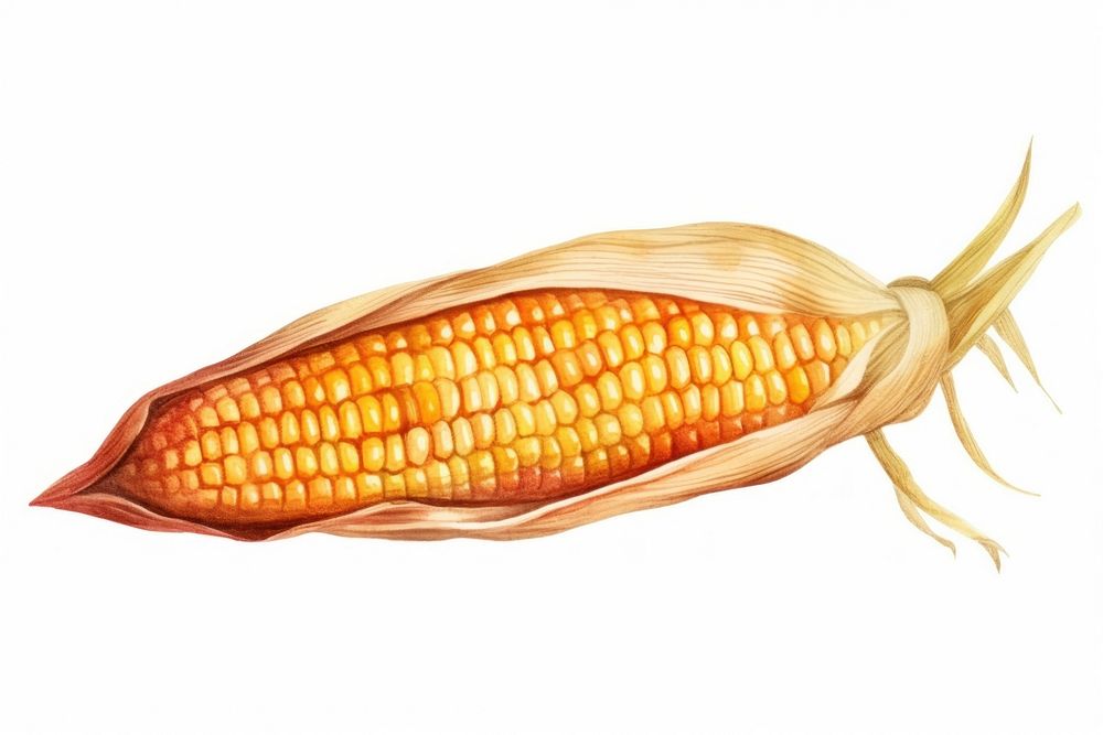 Corn plant food fish. AI generated Image by rawpixel.