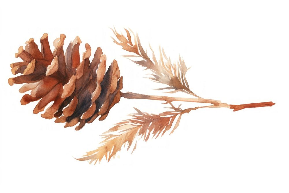 Pine cone nature plant conifer. AI generated Image by rawpixel.