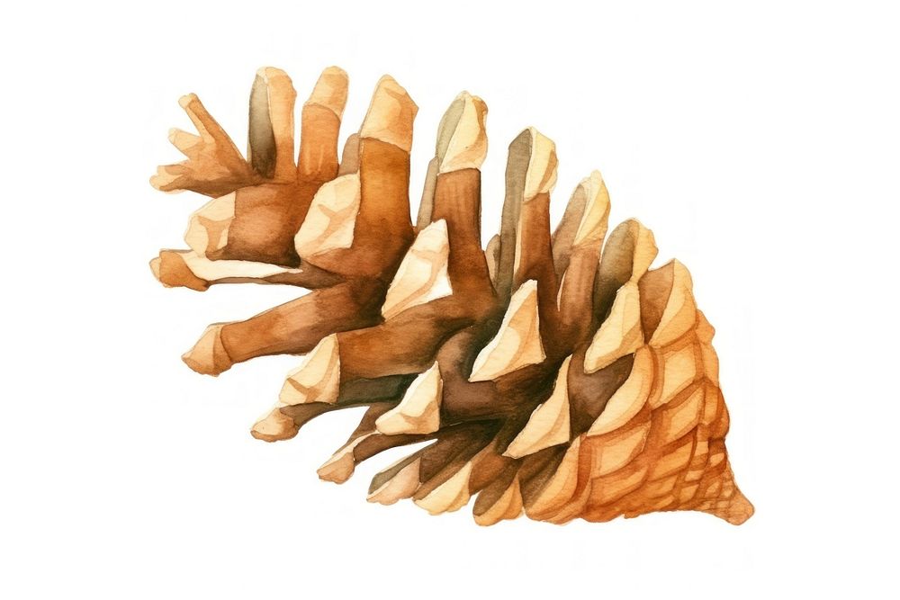 Pine cone conifer sketch person. AI generated Image by rawpixel.