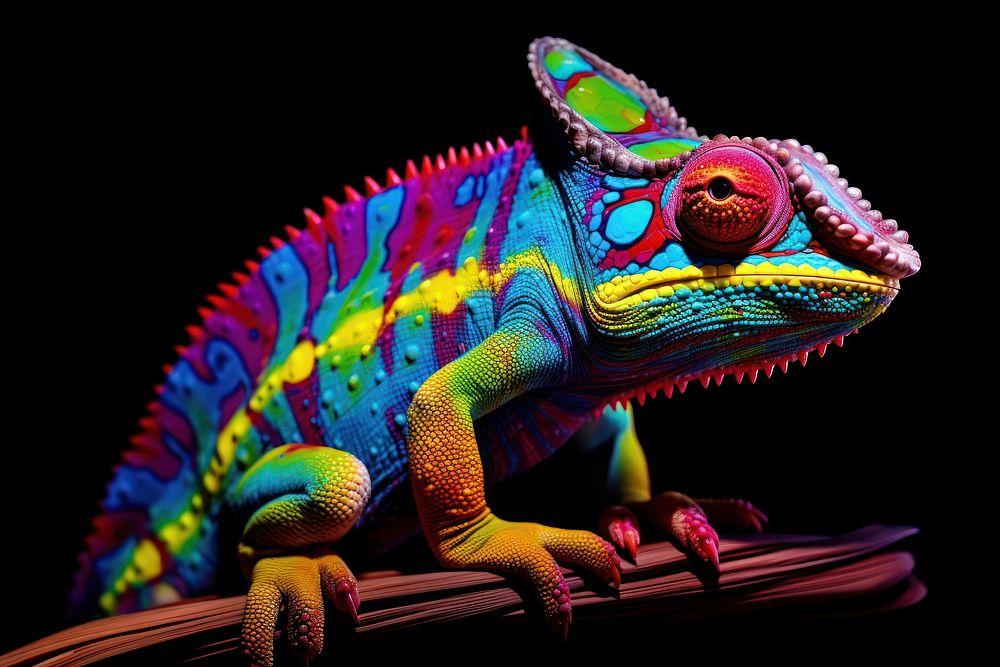 A chameleon reptile animal lizard. AI generated Image by rawpixel.