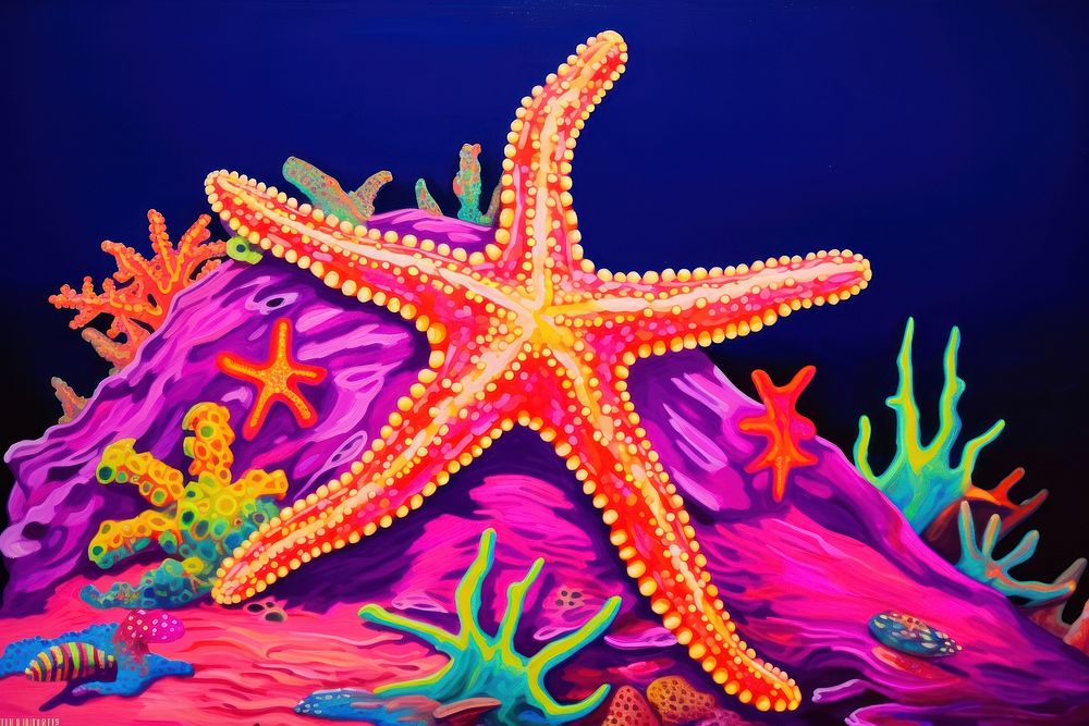 Starfish outdoors nature marine. AI generated Image by rawpixel.