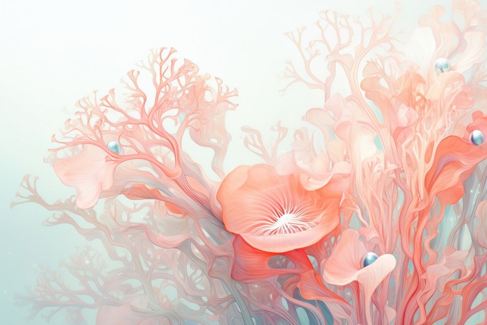Coral nature art backgrounds.