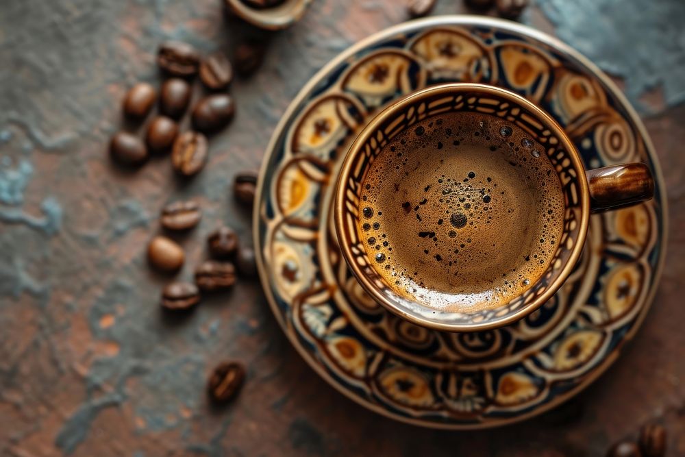 Arabic coffee drink refreshment medication. AI generated Image by rawpixel.