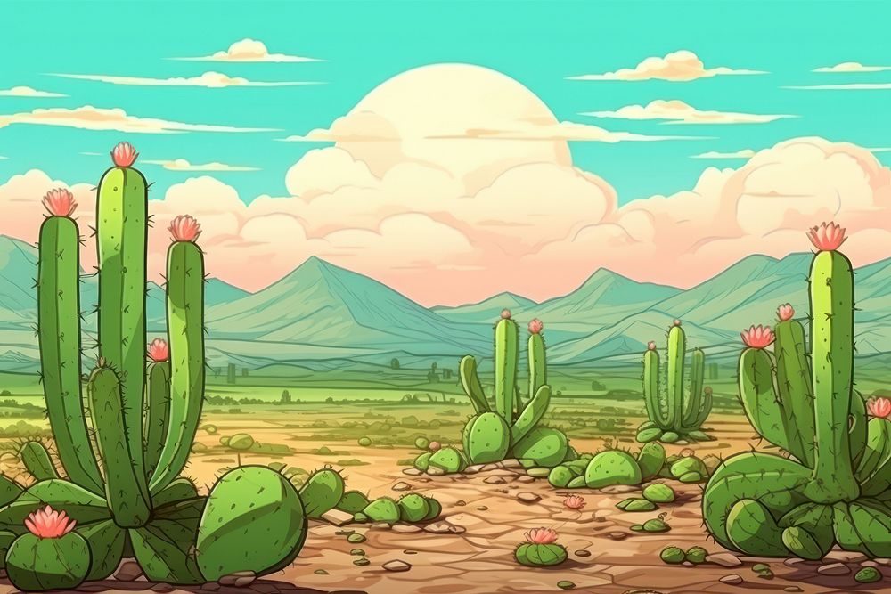 Cactus cactus landscape outdoors.