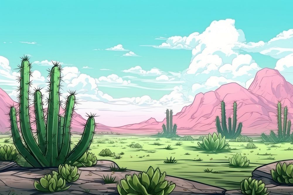 Cactus cactus backgrounds landscape.