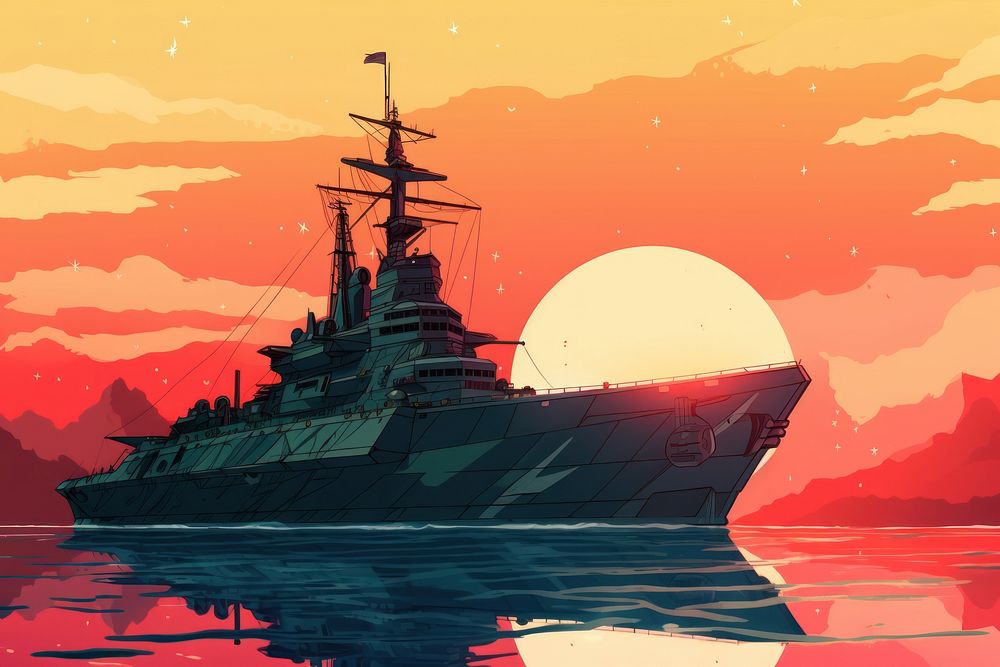 War Ship ship battleship watercraft.