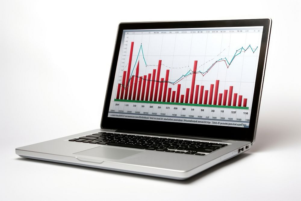 Laptop graph computer chart portability. | Premium Photo - rawpixel