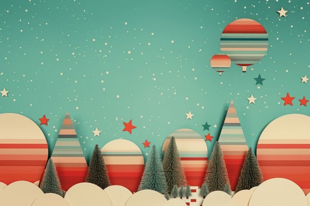 Collage Retro dreamy of Christmas background christmas backgrounds nature.