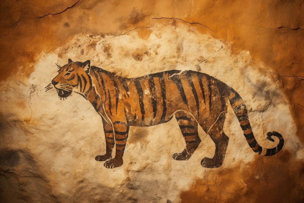 Paleolithic cave art painting style | Premium Photo - rawpixel