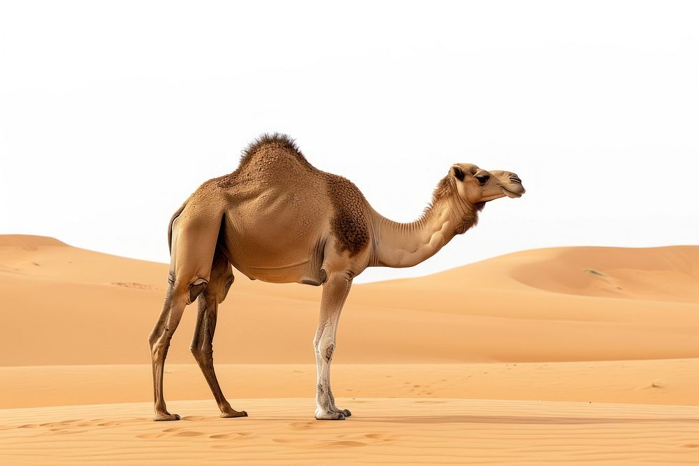 Camel in the Sahara desert wildlife outdoors animal.
