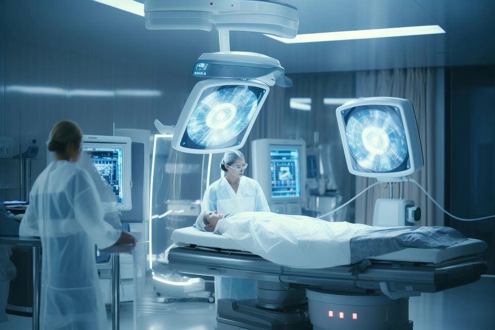 Cancer treatment hospital clinic doctor. AI generated Image by rawpixel.