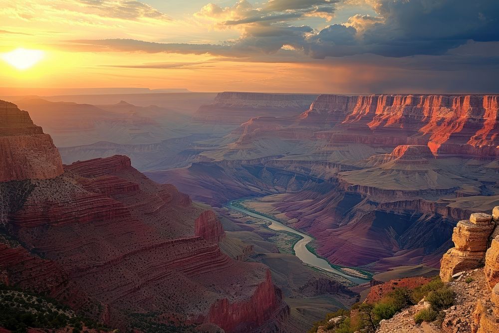 Photo of grand canyon sunlight outdoors nature.