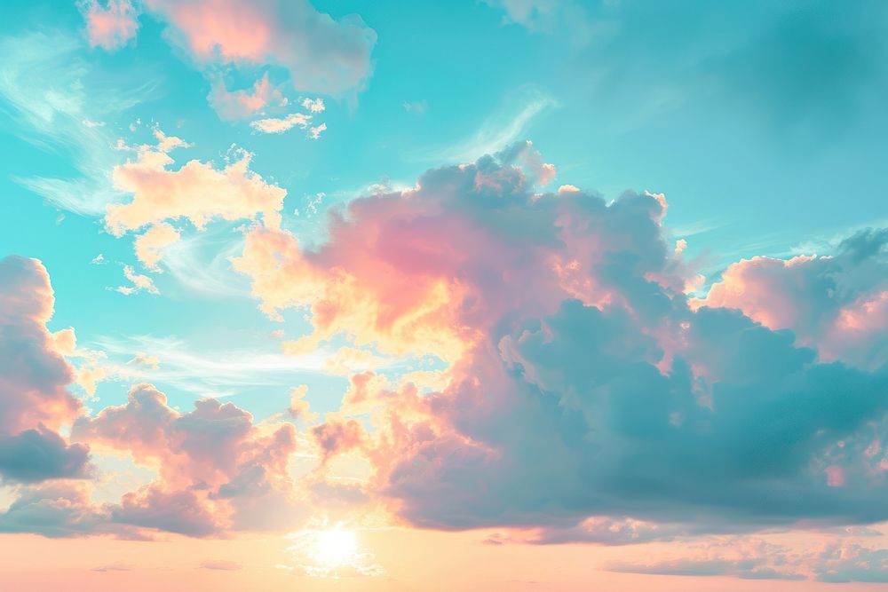 Photo of soft and dreamy sky sunlight backgrounds outdoors.
