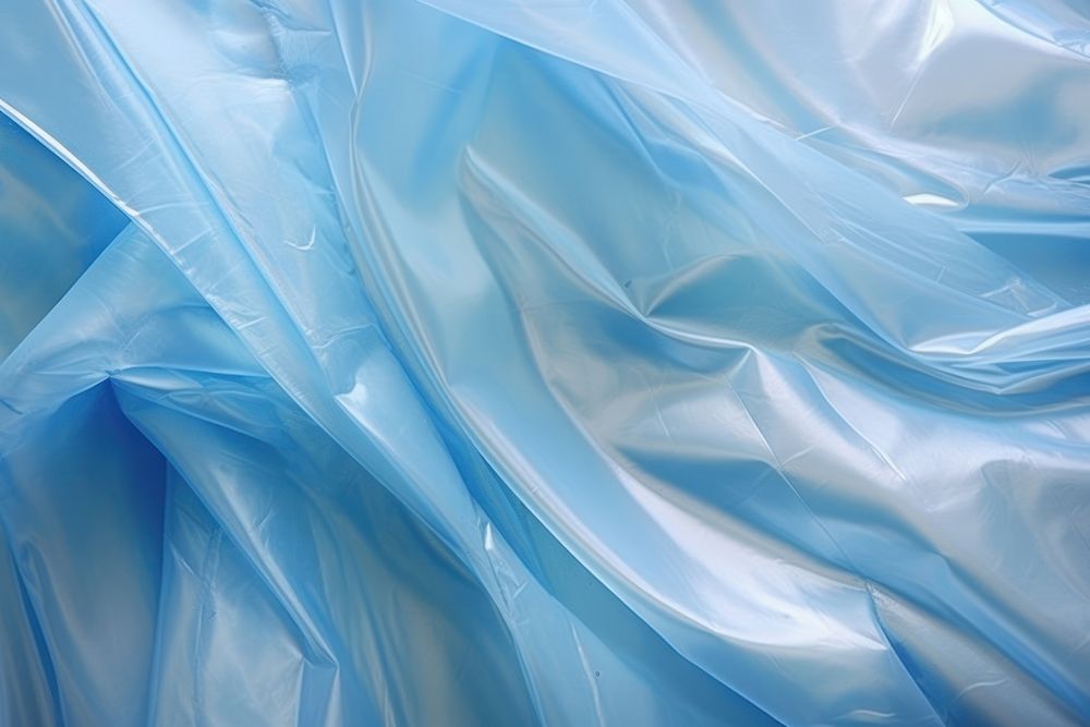 Blue backgrounds plastic silk.