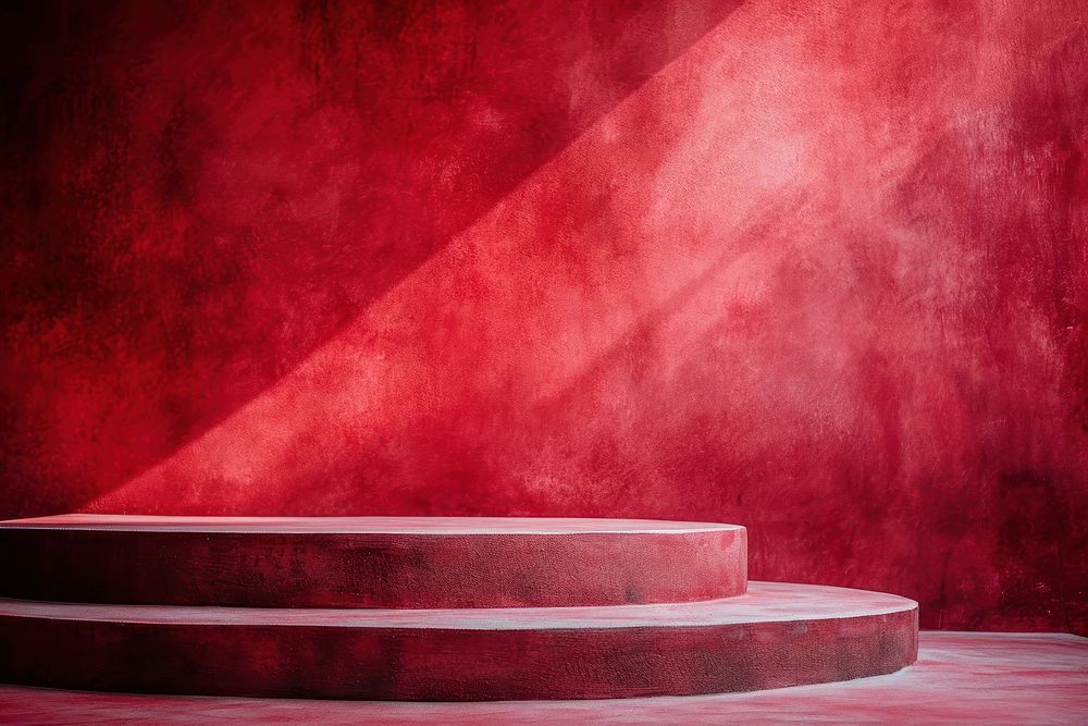 Beautiful red architecture staircase darkness.