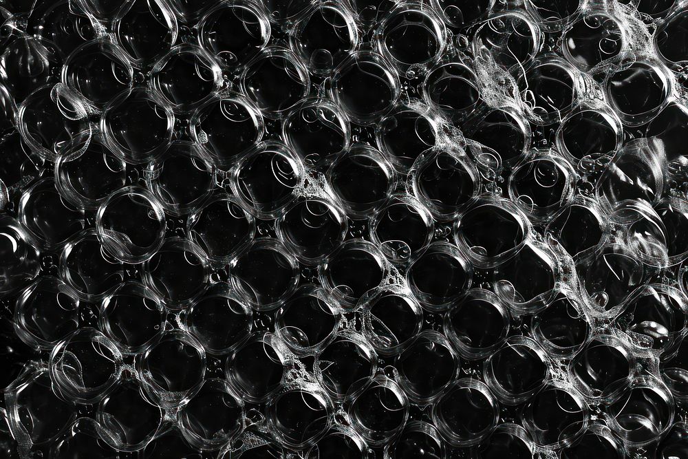 Simple air bubble wrap black backgrounds repetition.