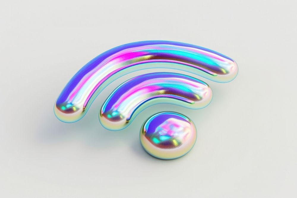 Wifi icon iridescent jewelry lightweight accessories.