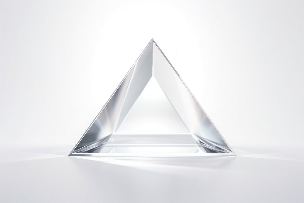 Prism white background simplicity triangle.