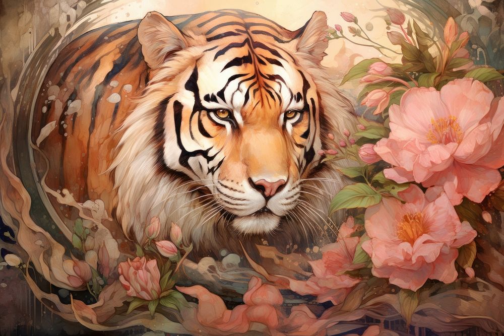Tiger tiger art painting.