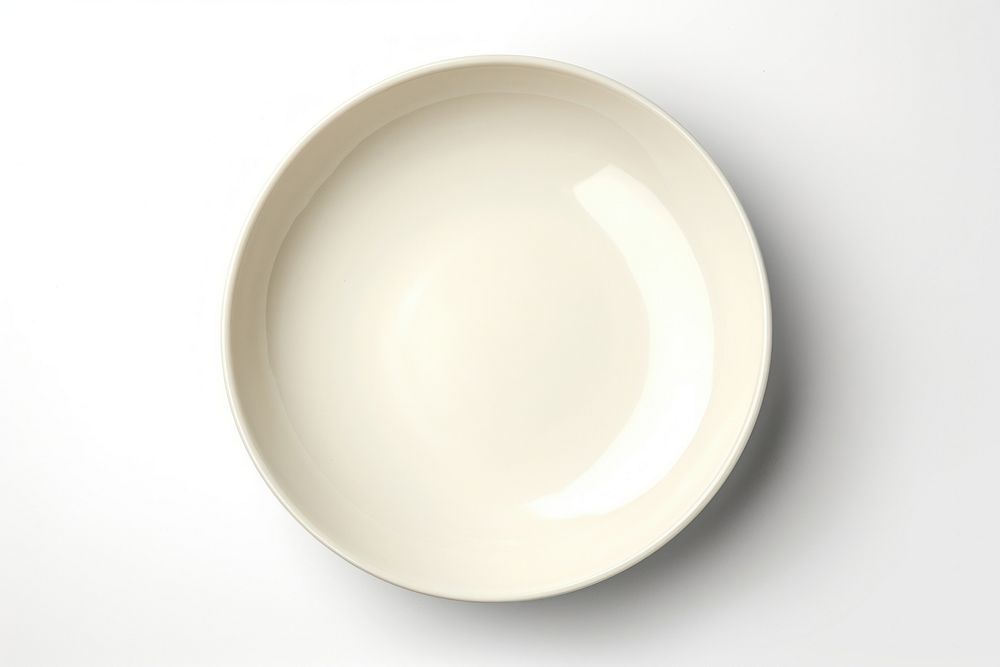 Off-white dish porcelain plate bowl.
