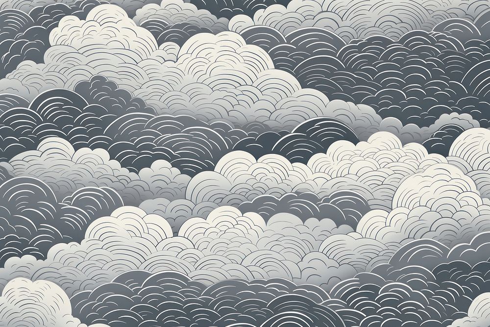 Traditional japanese pattern nature cloud tranquility.
