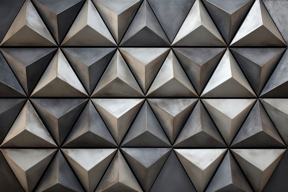 Triangle bas relief pattern wall | Premium Photo Illustration - rawpixel