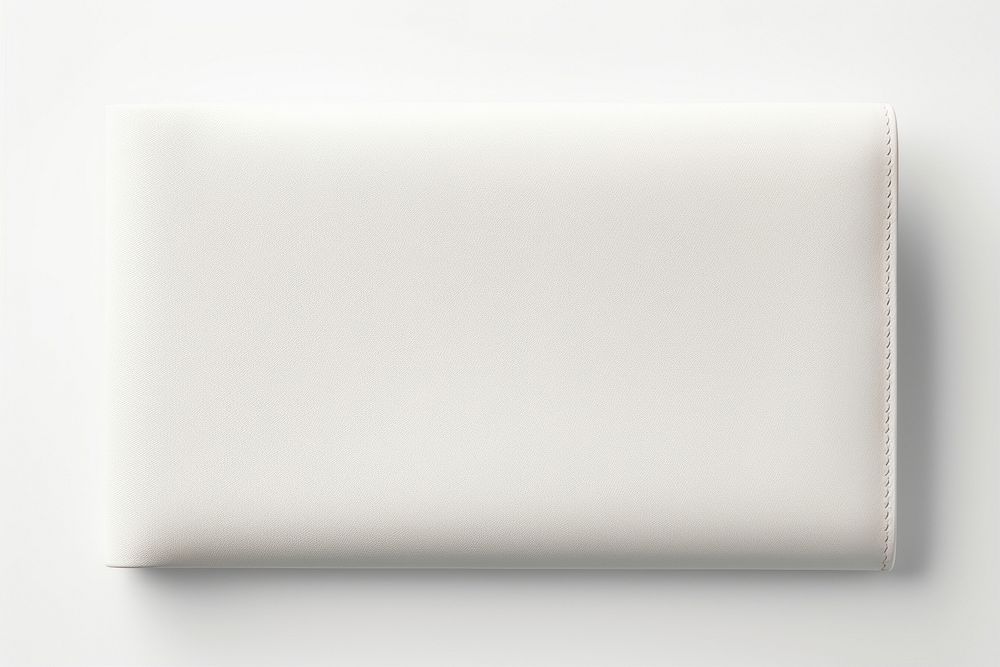 White leather long wallet  backgrounds white background accessories.