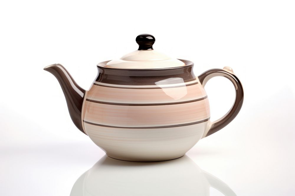 Pottery off-white teapot pottery cookware bottle.