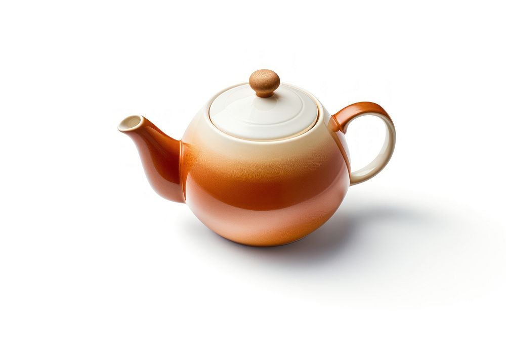 Pottery off-white teapot pottery cookware smoke pipe.