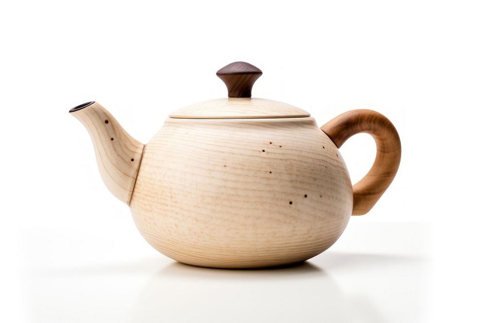 Pottery off-white teapot pottery cookware smoke pipe.