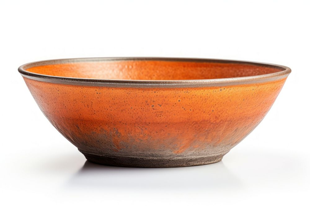Pottery two tone colored bowl pottery smoke pipe soup bowl.