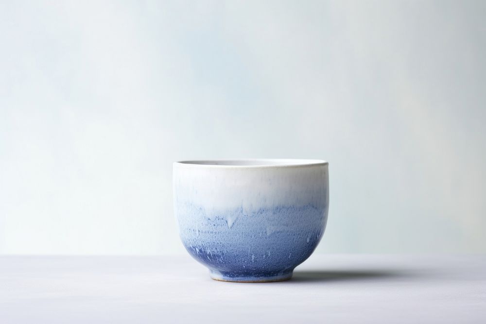 Pottery off-white bowl pottery porcelain art.