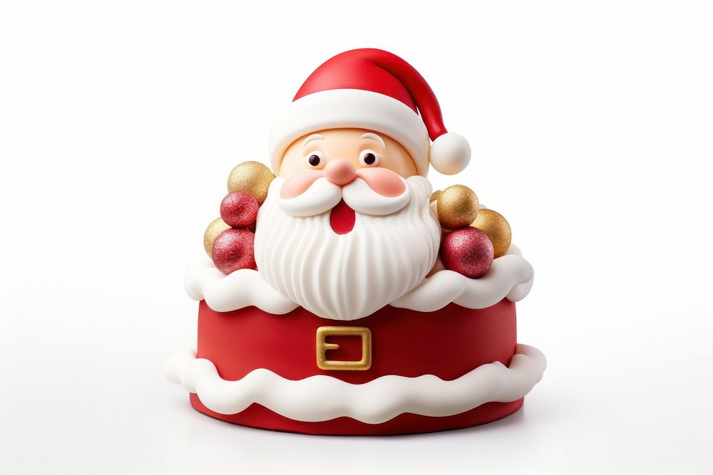 Santa claus christmas figurine white. AI generated Image by rawpixel.