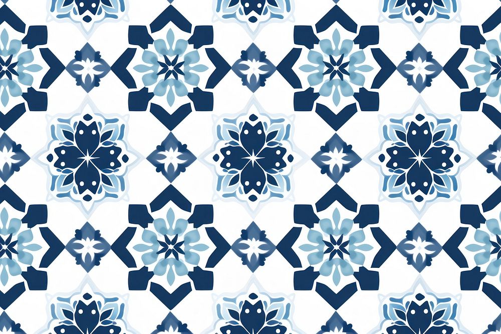 Tile pattern of geometric patern backgrounds white art.