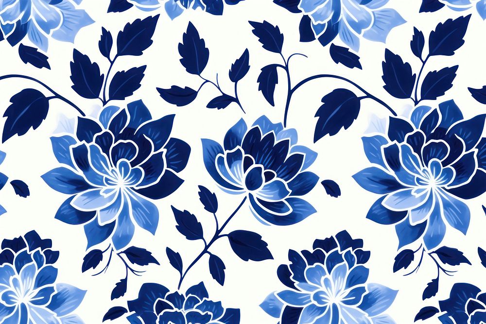 Tile pattern of lotus flower backgrounds porcelain plant.