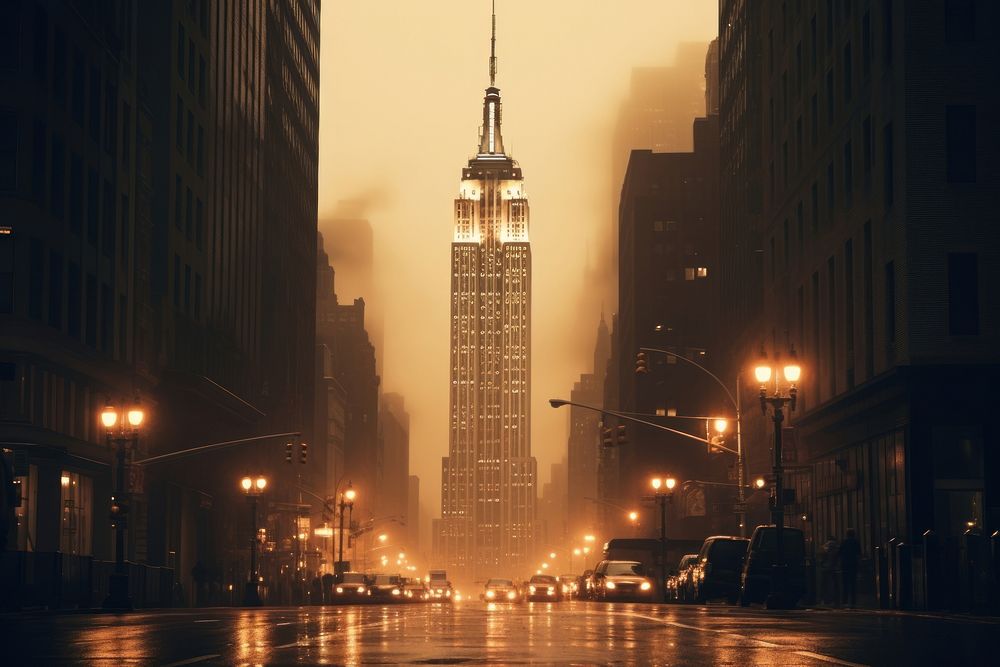 Photography of empire state building architecture landmark vehicle.