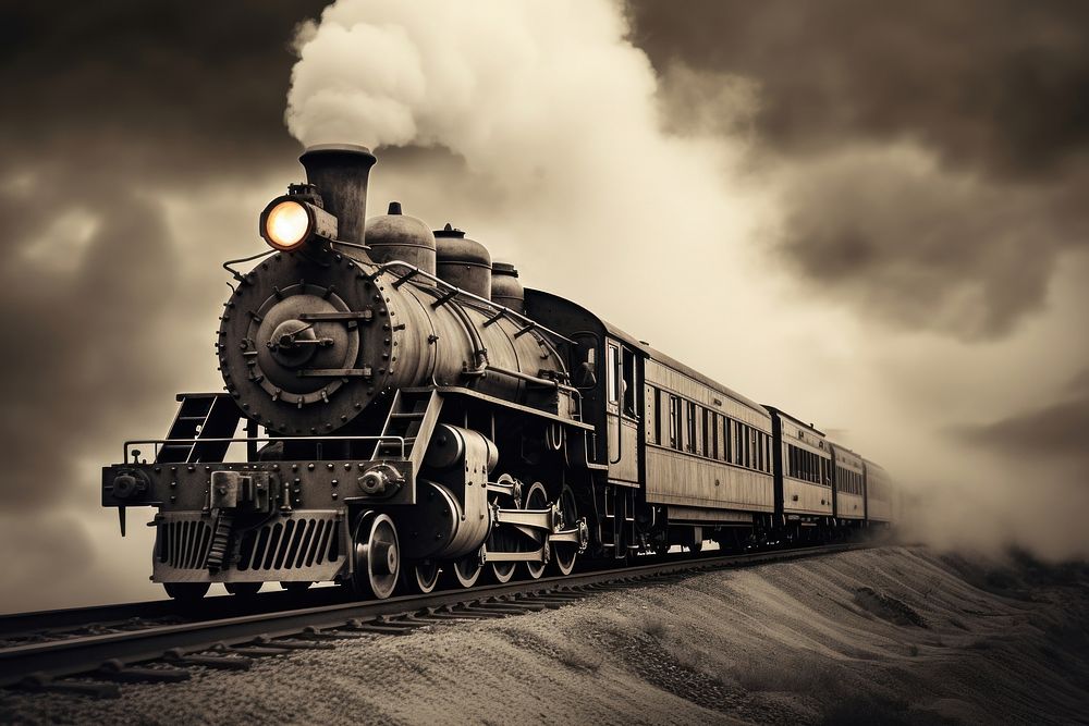 Photography of steam train locomotive vehicle railway.
