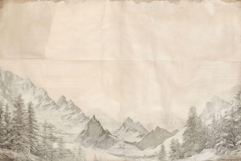 Snow mountain backgrounds drawing nature.